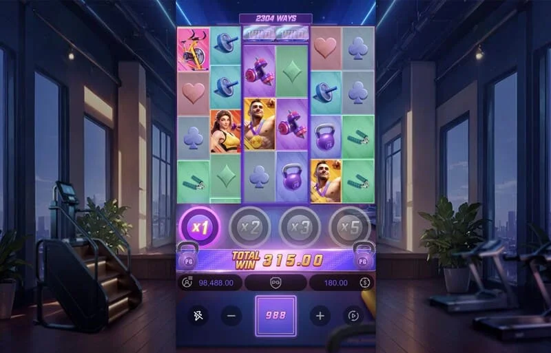 Mighty Mania — Écran de fin de session avec gain total